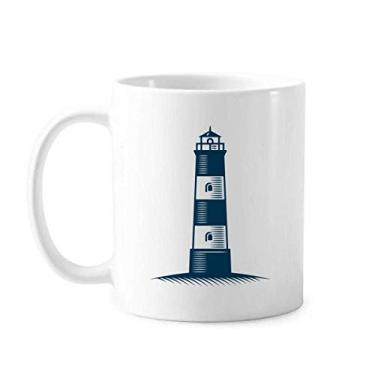 Imagem de Lighthouse Navigation Military Ocean Caneca cerâmica café porcelana louça