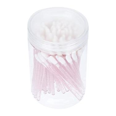 Imagem de 100 Unidades escova labial aplicadores de lábios descartáveis varinhas de teste labial pincel de maquiagem aplicadores de sombra tonalidade labial escova de brilho labial líquido