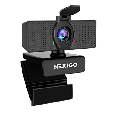 Imagem de NexiGo N60 Webcam 1080P com microfone e capa de privacidade – Câmera HD de 110-graus Widescreen com ângulo amplo, Plug and Play, Computador Laptop Web Cam para Zoom YouTube Skype FaceTime Hangout OBS