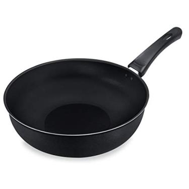 Imagem de Frigideira Wok 28 Sem Tampa Alumínio Fortaleza Preto