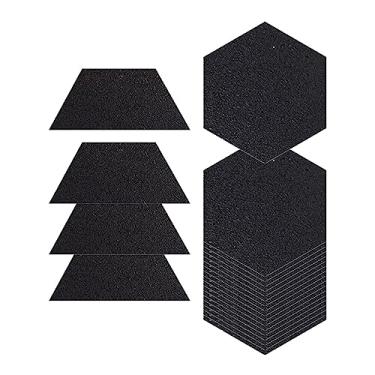 Imagem de Generic Almofadas de prancha de surf hexagonais sem cera acessórios de deck antiderrapantes almofadas de deck para prancha de remo skimboard placa de, Superfície fosca