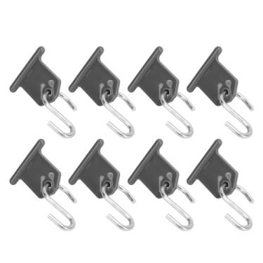 Imagem de DOACT Pacote com 8 ganchos para toldo RV em forma de S suporte de luz para barraca de acampamento organizador de armazenamento conveniente