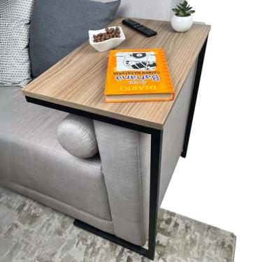 Imagem de Mesa Auxiliar Strassis Design SD-3005 Metal e MDF Cor: Preto