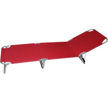 Imagem de Cadeira Espreguiçadeira Reclinavel 3 Posiçoes Dobravel Piscina Jardim Quintal Varanda Praia Sol Verao Lazer Descanso