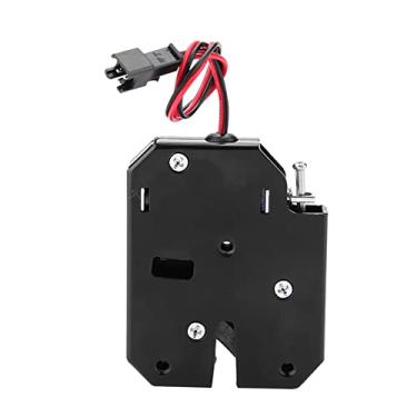 Imagem de Fechadura Elétrica DC 12V Trava de Controle Elétrico Trava de Interruptor de Gaveta Fechadura Eletromagnética Sem Interruptor de Detecção Gaveta de Armário Fechadura Magnética