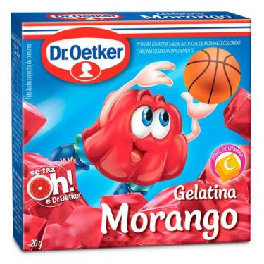 Imagem de Gelatina em Pó Dr. Oetker Sabor Morango 20g - DR.Oetker