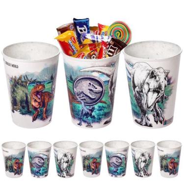 Imagem de Kit 10 Copos Dino Jurassic Park Lembrança Decoração p/ Festa - Plasúti