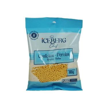 Imagem de CONFEITO PEROLADO 80g ICEBERG, Amarelo