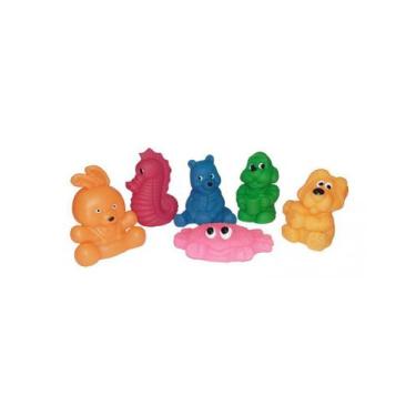 Imagem de Kit 6 Brinquedos de Borracha Sortidos para Pet - J. Pet