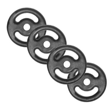 Imagem de Kit 4 Anilhas De Ferro Fundido Com Pintura Weglack 5Kg - Anilhas Fitne