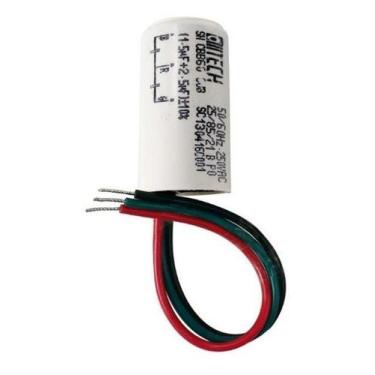 Imagem de Kit Capacitor 3 Fios 1,5Uf + 2,5Uf 50/60Hz 250Vca 5 Peças - Tech
