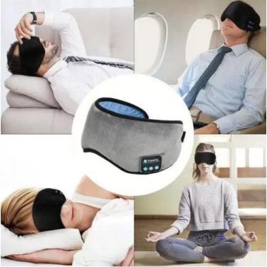 Imagem de Tapa Olho Bluetooth Máscara de Dormir Meditar Fone De Ouvido - bigeter