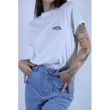 Imagem de Camiseta Básica Bordada Le Julie, Branco, G