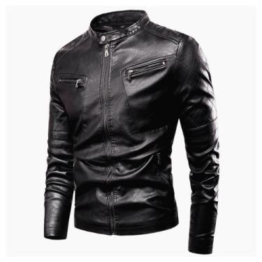 Imagem de Jaqueta Couro Forrada Masculina Casual - WEBMS