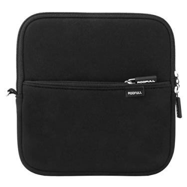 Imagem de ROOFULL Bolsa protetora de armazenamento para disco rígido externo USB DVD Blu-ray, compatível com Apple Superdrive, Magic Trackpad, Samsung/ASUS/Dell/LG, unidade externa de DVD, preta