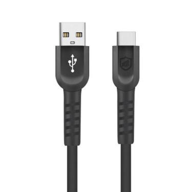 Imagem de Cabo Dual Shock Preto Tipo C Type C Usb ( 2 Metros ) - Gshield