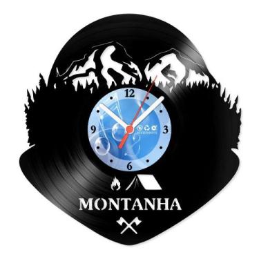 Imagem de Relógio De Parede Disco Vinil Diversos - Acampamento Montanha - VDI-31