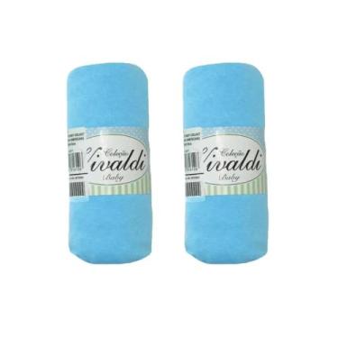 Imagem de Kit 2 Lençóis De Berço Malha 100% Algodão Com Elástico Vivaldi - Sul B