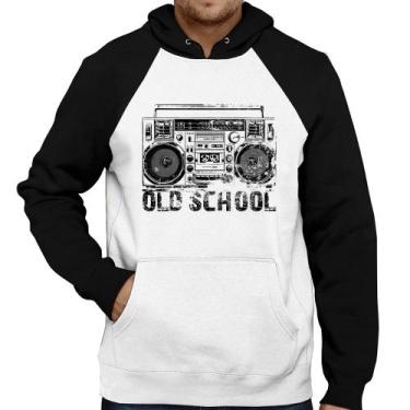 Imagem de Moletom Old School Boombox - Foca na Moda, Branco, Preto, GG