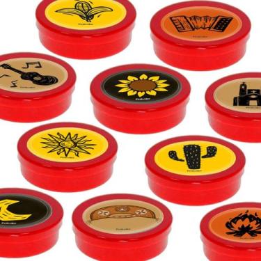Imagem de Latinha Lembrancinha Vermelho - Festa Junina Sertão - 8 cm - 20 unidad