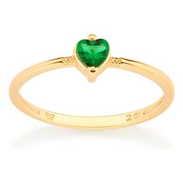 Imagem de Anel Solitário Composto Por 1 Cristal Forma 513041 - Rommanel, Verde, 