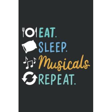Imagem de Musical Theater Broadway Actor Art Funny: DOG JOURNAL - 6" x 9", 100 Pages: Wide Ruled Paper Notebook Journal | Pretty Wide Blank Lined Workbook ... for Home School College for Writing Notes.