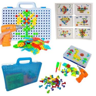 Imagem de Kit Ferramenta Infantil Parafusadeira de Brinquedo de Montar - Toys & 