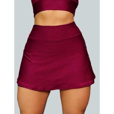 Imagem de Short Saia Academia Saia Beach Tennis Com Short Interno Donna Martins,