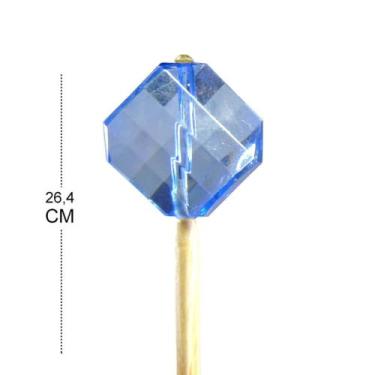 Imagem de 20 Unidades de Varetas Cristal achatada - Casa das Essências SS, Azul