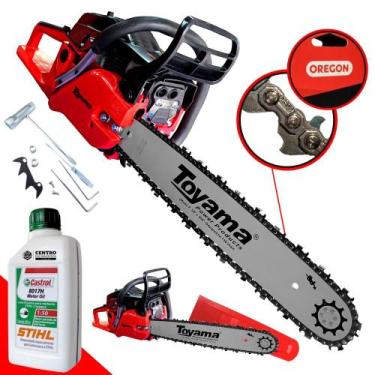 Imagem de Motosserra Profissional Á Gasolina Toyama TCS58F-G2 Com ÓLEO STIHL 2T 