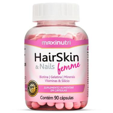 Imagem de Biotina Gelatina Minerais Viaminas e Silício HairSkin e Nails Femme Ma