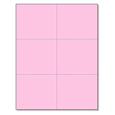 Imagem de NextDayLabels Impressora a laser cartões perfurados em branco 6 por página para bilhetes de viagem, cartões de registro escolar, cartões de entrega de flores, etiquetas de inventário, cartões de