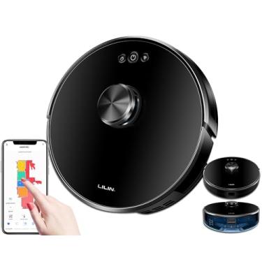 Imagem de Robô Aspirador de Pó XR500 LILIN Dual Voltage, Armazena Vários Mapas, Navegação LiDAR, 110/220V Bivolt, Pacote de Idiomas Ajustável, Conexão WiFi, Adequado para Chupar Cabelos e Pisos Duros, Do Brasil