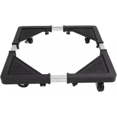 Imagem de Suporte De Geladeira/Maquina De Lavar E Fogão Inox Com Rodinha