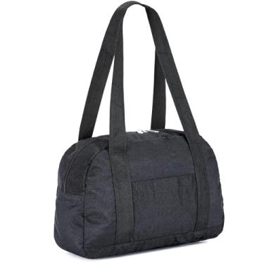 Imagem de Mini bolsa de ginástica para mulheres e meninas, bolsa de ginástica pequena de 30,5 cm, bolsa de mão leve, bolsa pequena para esportes de viagem, Preto, Small, Casual