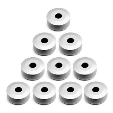 Imagem de 10 Bobinas Carretilha Aluminio Bordar Bordado Maq Industrial - Evolver