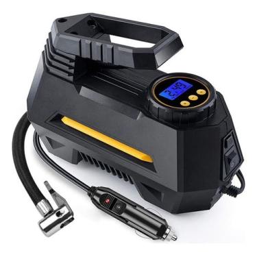 Imagem de Bomba de Ar Portátil Mini Compressor de Ar Pneu Bicicleta Moto Calibrador LED