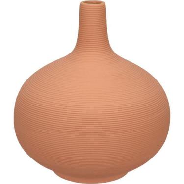 Imagem de VASO DECORATIVO ENFEITE CASA APARADOR GARRAFA HOME&CO CERÂMICA 20x18x1