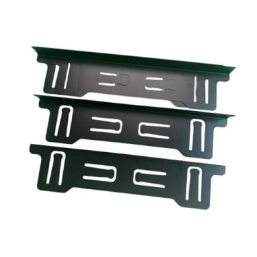 Imagem de IEUDNS Conjunto de 4 Tampas de aço Inoxidável para Espaços em Gabinetes, Preto