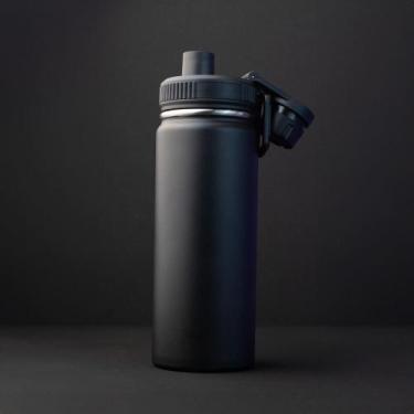 Imagem de Garrafa com Alça e Bico 780ml em Aço Inox Preta - lokodebom