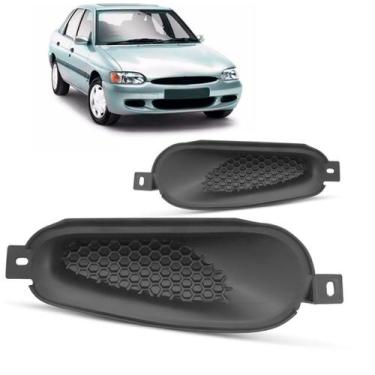 Imagem de Moldura Milha Parachoque Escort Zetec 1997 A 2003 - SP ACESSÓRIOS, Esq
