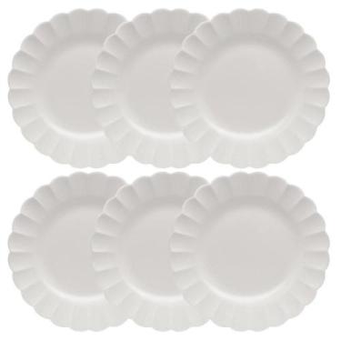 Imagem de Jogo de 6 Pratos Rasos 27,5cm Oxford Flora Camélia