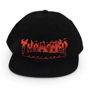 Imagem de Boné Thrasher Magazine X Anti Hero Snapback Pigeon - Preto-Unissex