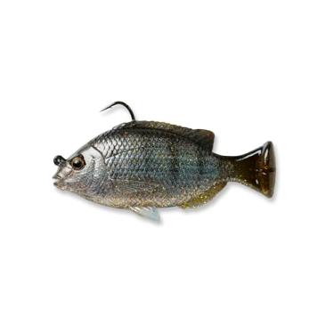 Imagem de Savage Gear Isca de pesca Pulse Tail Pinfish RTF, 3/226.8 g, Ghost Pinfish, contornos e movimento realistas, construção durável, anzol de pesca resistente, chocalho embutido, infundido com perfume