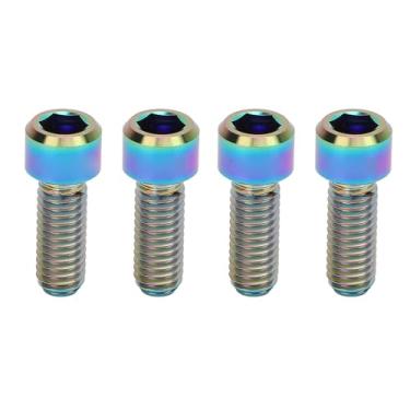 Imagem de Zaweliyo 4 Pcs Ti Ligição da Liga de Disco de Disco Leve de Disco Parafuso de Freio de Disco Leve M6x16mm Bike de Bicicleta de Freio de Bicicleta de Moto Disco de Bicicleta de