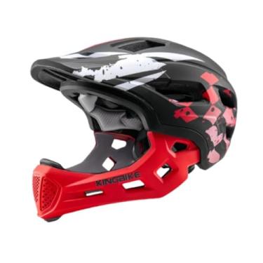 Imagem de UGPLM Capacete de bicicleta infantil Capacete de bicicleta leve com absorção de choque ajustável Engrenagem para meninos e meninas para scooter, Vermelho