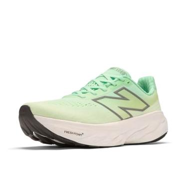 Imagem de New Balance Fresh Foam X 1080 V14 Tênis de corrida feminino, Sweetgrass/Reflection/Prata Metálica, 9.5 Wide