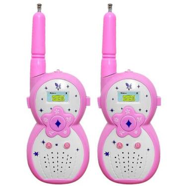 Imagem de Telefone Sem Fio Radio Infantil Fala de Verdade Princesas Rosa - Barce