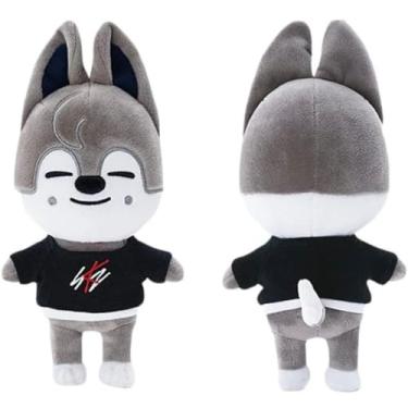 Imagem de Pelúcia Animal Lobo Personagem Com Roupinha Wolf Chan 20cm