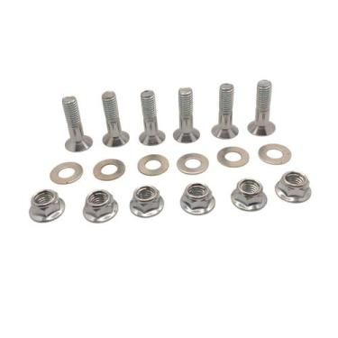 Imagem de Kit 6 Parafuso Coroa C/porca Nxr Bros 150 Xr Tornado 250 - RT MOTORS